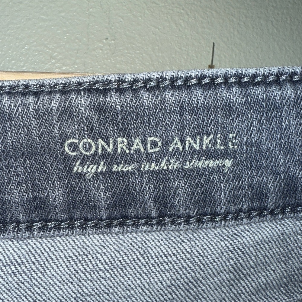 High Rise Conrad Ankle Gray Jeans Women’s Size 31x37 - Picture 3 of 10